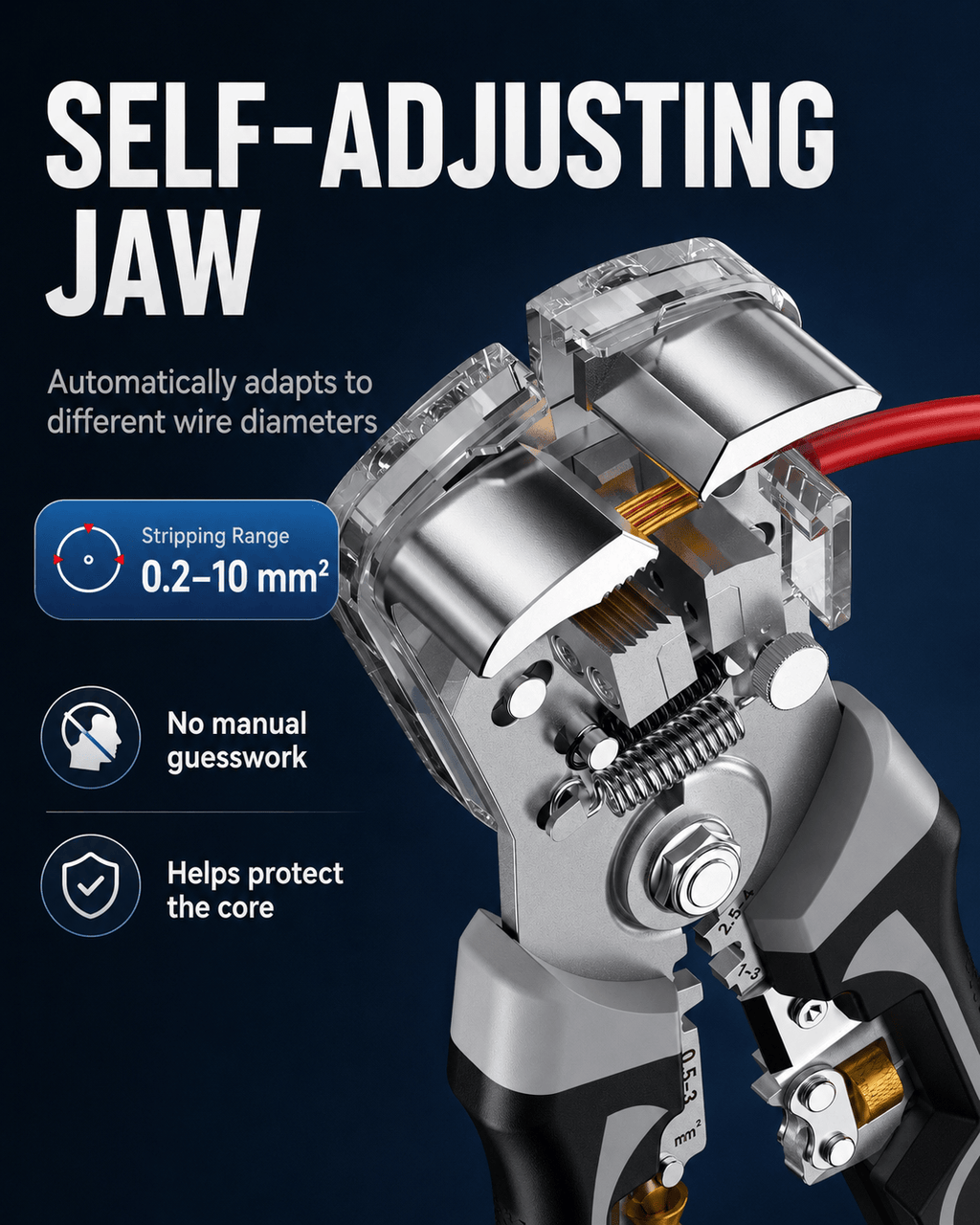 Professional Self-Adjusting Wire Stripper