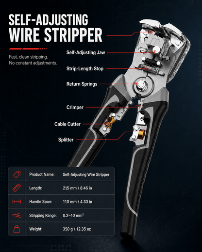 Professional Self-Adjusting Wire Stripper