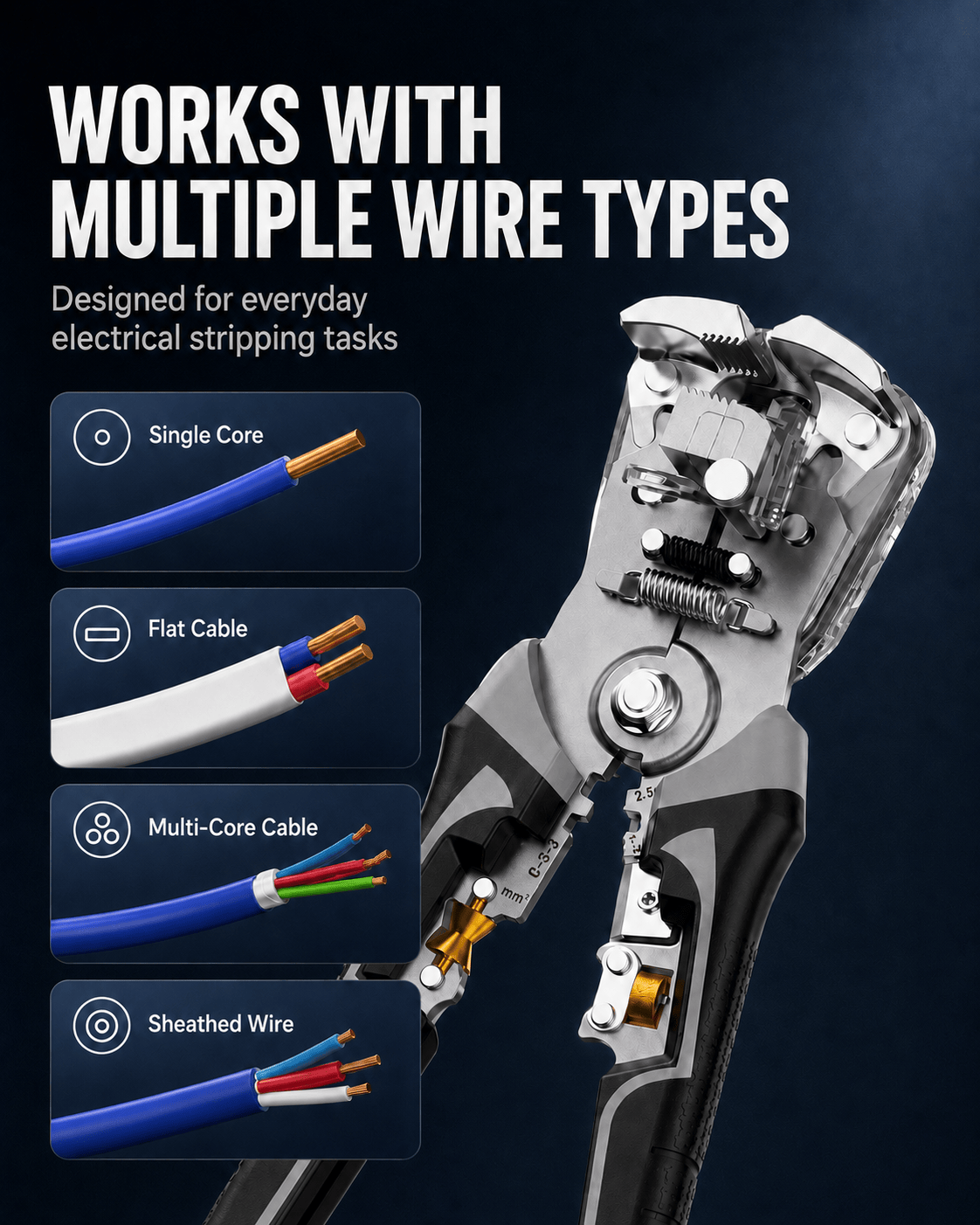 Professional Self-Adjusting Wire Stripper