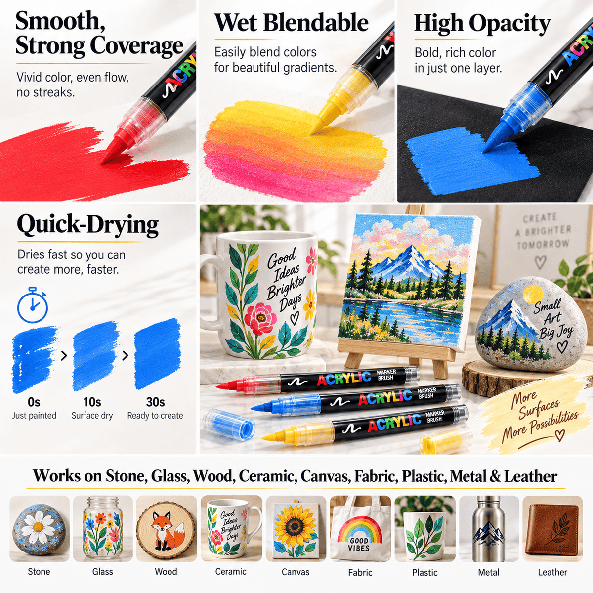 Professional Acrylic Paint Marker Set